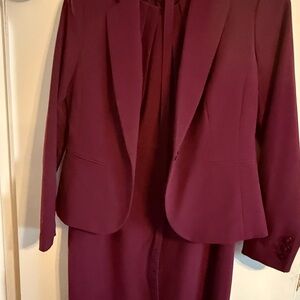Nine West Women's Deep Burgundy Blazer